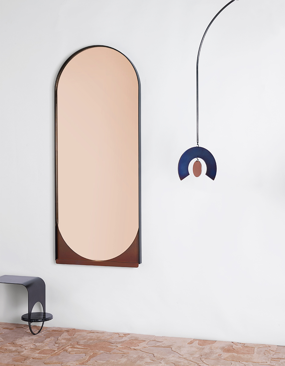 Slip Mirror in Peach by Kin and Co